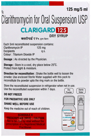 Clarigard 125 Banana Flavour Dry Syrup 30Ml